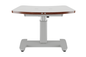 Zweigeräte-Hubtisch mit Delta-Tischplatte
