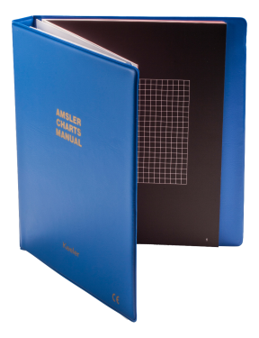 Amsler-Tafeln, Ringbuch, 7 Tafeln, inkl. 50 Auswerteformulare