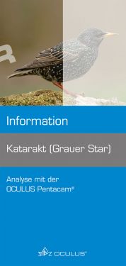 Titelseite Informationsbroschüre "Katarakt (Grauer Star)"